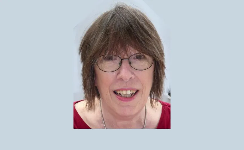 ILS Clinical Lead Sarah-Jane Davies, with glasses, illustrated in an article discussing housing adaptations for clients.