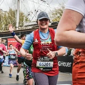 ILS Case Management former client Emily running the London Marathon in 2024