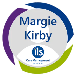 Margie Kirby case manager based in Hampshire, supports adult clients with complex needs.